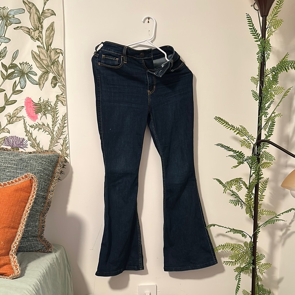 Hollister  Dark Blue Flared Jeans